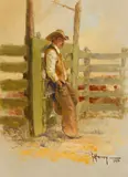 G., The Cowhand, 1972, oil on canvas