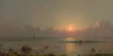 Martin Johnson Heade, Seascape at Sunset, 1860, oil on canvas