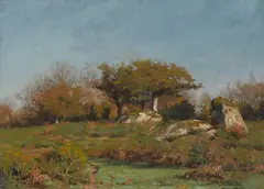 William Lamb Picknell, Pont Aven, oil on canvas