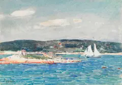 Childe Hassam, Ten Pound Island, Gloucester, Massachusetts, circa 1894-95, watercolor on paper
