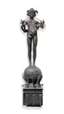 Frederick William MacMonnies, Pan of Rohallion, 1890, bronze with brown patina