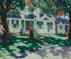 Sunlight and Shadows by Anthony Thieme, oil on canvas, sold Nov 2016