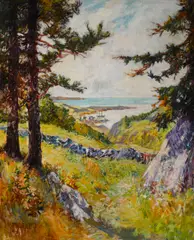 Philip Little, Across the Meadow, Salem, Massachusetts, oil on canvas
