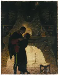 Dean Cornwell, Illustration for The River's End, 1919, oil on canvas