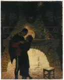 Dean Cornwell, Illustration for The River's End, 1919, oil on canvas