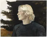 Andrew Wyeth, Hawking, 1978, drybrush and pencil on paper
