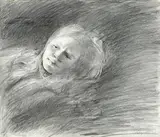Andrew Wyeth, Her Head, 1973, pencil on paper