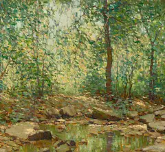 Harry Leith-Ross, Dark Hollow Pool, oil on canvas