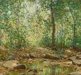 Harry Leith-Ross, Dark Hollow Pool, oil on canvas