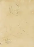 Mary Cassatt, A Study of a Seated Lady