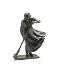 Abastenia St. Leger Eberle, Windy Doorstep, bronze with dark brown patina