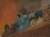 Jerome Myers, In the Gallery, oil on canvas