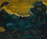 Edward Middleton Manigault, Landscape with a Horse, circa 1912, oil on canvas