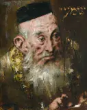 Jack Levine, Shammai, 1976, oil on Masonite