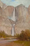 Thomas Hill, Yosemite Falls, oil on canvas