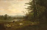 William Keith, Marin County landscape, oil on canvas
