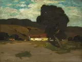 Julian Rix, Farmhouse under the shade of an oak tree