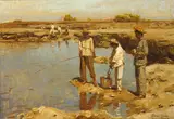 Gilbert Gaul, Figures fishing from the shore