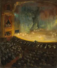 Opera, Paris by Alson S. Clark, 1905, oil on board, sold Aug 2016
