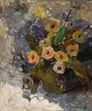 Anemones by Selden Connor Gile, 1936, oil on board, offered Aug 2016