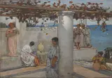 Charles Caryl Coleman, Roman maidens on a terrace, 1922, oil on panel