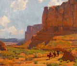 Monument Valley, Riverbed by Edgar Alwin Payne, oil on canvas, sold Aug 2016
