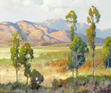 The Distant Range by Maurice Braun, oil on canvas, sold Aug 2016
