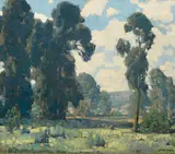 Edgar Alwin Payne, Eucalyptus Trees, oil on canvas