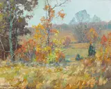 Late Autumn by Maurice Braun, oil on canvas, sold Aug 2016