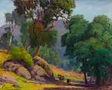 Fred Grayson Sayre, Pastoral II (Cows in a Landscape)
