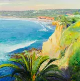 Curt Walters, Beach and Tennis Club, La Jolla, oil on canvas