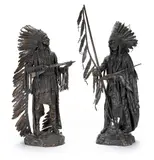 Carl Kauba, War and Peace: A Pair of Bronzes