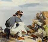 Carl Oscar Borg, Kneeling Indian