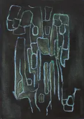Cady Wells, Sea fan, 1948-49, watercolor on paperboard