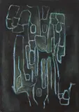 Cady Wells, Sea fan, 1948-49, watercolor on paperboard