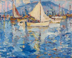 Selden Connor Gile, Tiburon Bay, 1926, oil on canvas