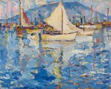 Selden Connor Gile, Tiburon Bay, 1926, oil on canvas