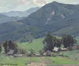 Scene near Calabasas by Edgar Alwin Payne, oil on canvas, sold Apr 2016