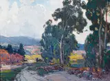 Hanson Puthuff, Cloud shadows, oil on canvas
