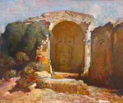Charles Percy Austin, San Juan Capistrano Mission, 1927, oil on canvas