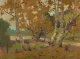 Arroyo Seco by Elmer Wachtel, oil on canvas, offered Apr 2016