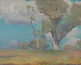 Joseph Sacks, Windy oaks, oil on canvas