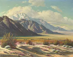 Paul A. Grimm, Desert enchantment, oil on canvas