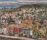 Sara Kolb Danner, View of Santa Barbara, 1937, oil on canvas