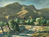 Emil Kosa Jr., Shifting patterns, oil on canvas