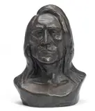 Nobleman of the Plains by Charles Marion Russell, bronze with dark brown patina, sold Apr 2016