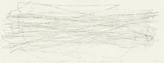 David Ireland, No. 3: 79 Left and Right Passes of a Dumbball, 1992, concrete traces on paper
