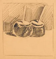 Candy Apples by Wayne Thiebaud, 1961, graphite on paper, sold May 2016