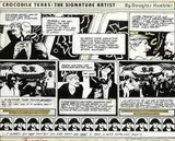 Douglas Huebler, Crocodile Tears: The Signature Artist, 1984, ink and printed paper collage on paper on board
