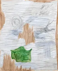 Charles Garabedian, The Sea Serpent, 1981, acrylic and graphite on paper
